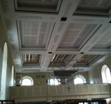 New ceiling under construction