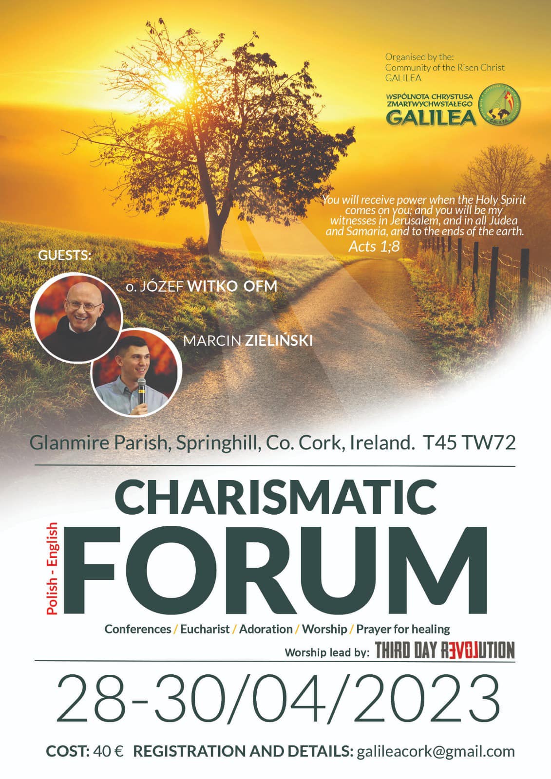 Charistmatic Forum Conference. 28, 29, 30th April